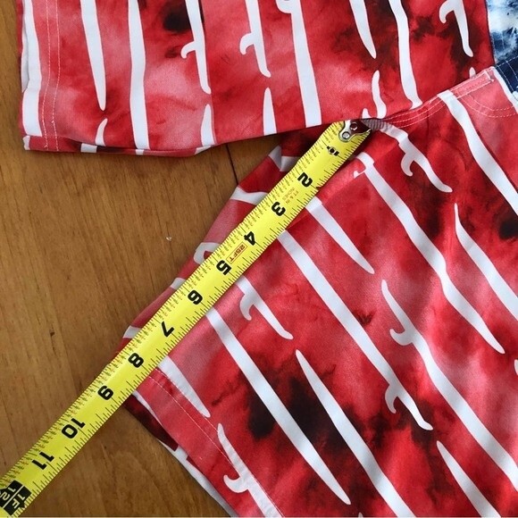 Psycho Tuna Board Shorts Men’s Size 30 USA Flag Tie-Dye 4-Way Stretch Surf Swim - Picture 10 of 10